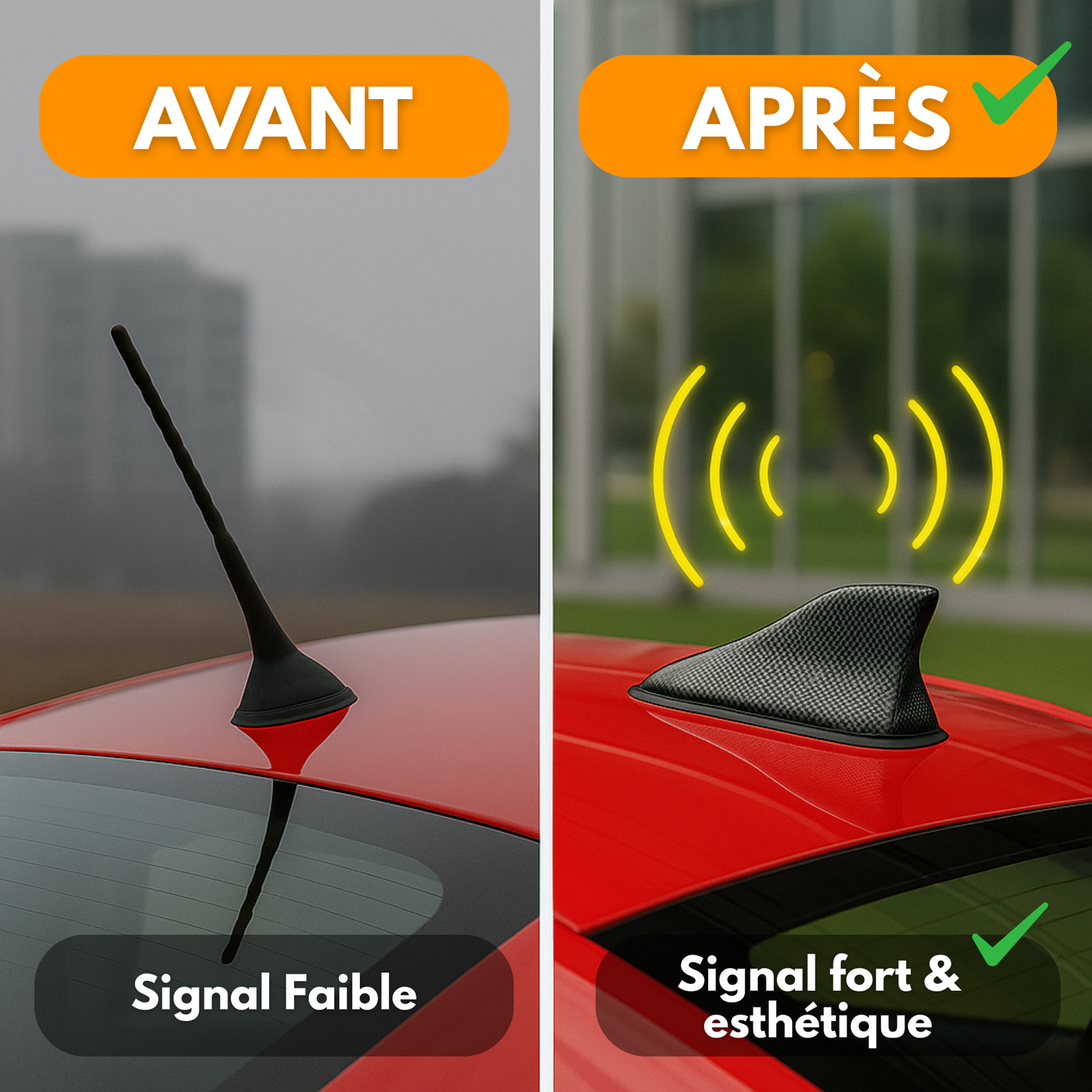 Amplificador de Antena Automóvel Shark – Melhor Receção de Rádio