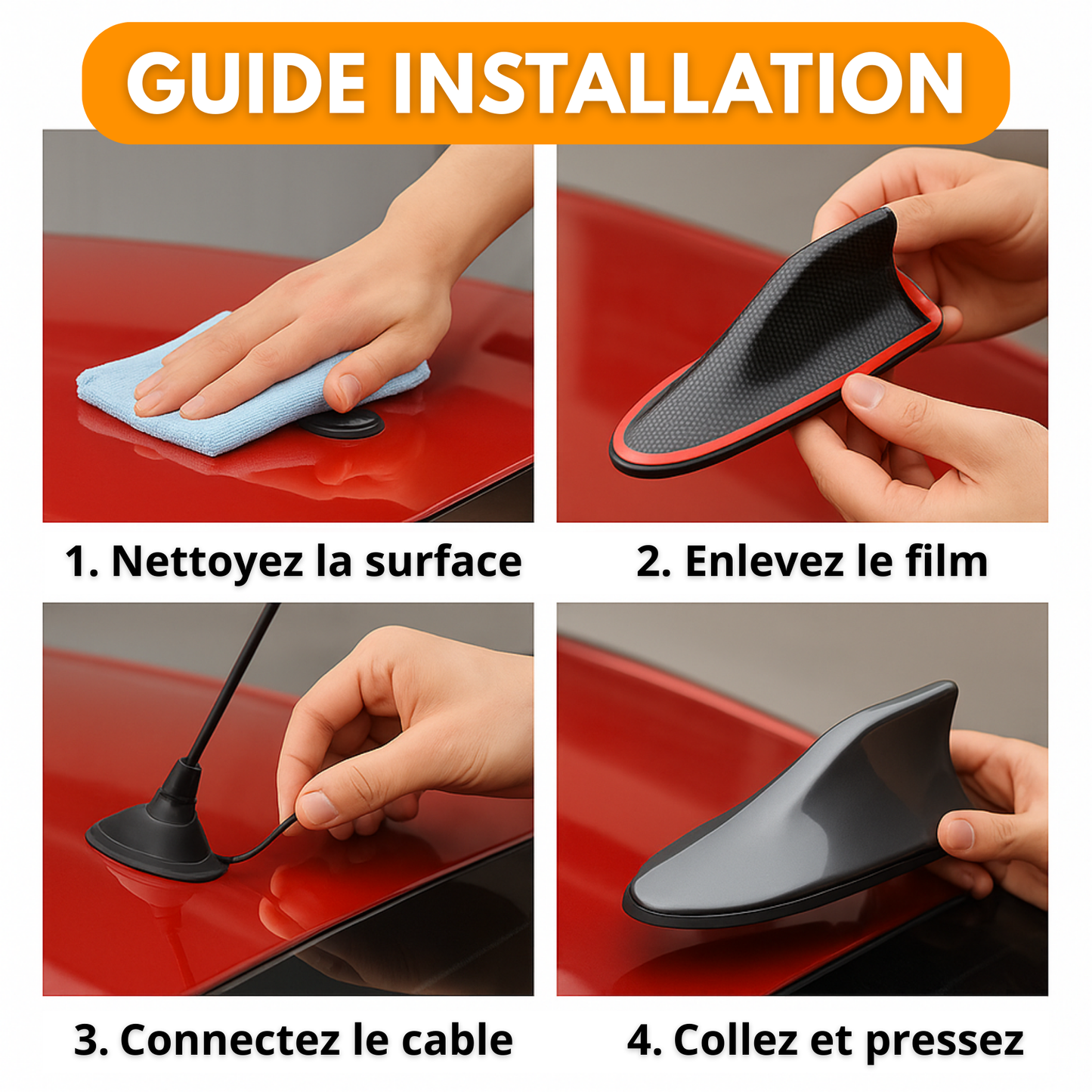 Amplificador de Antena Automóvel Shark – Melhor Receção de Rádio